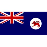 Flagge von Tasmanien-Vektor-illustration